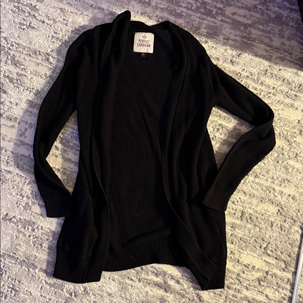 SO Women's Black Cardigan Sweater